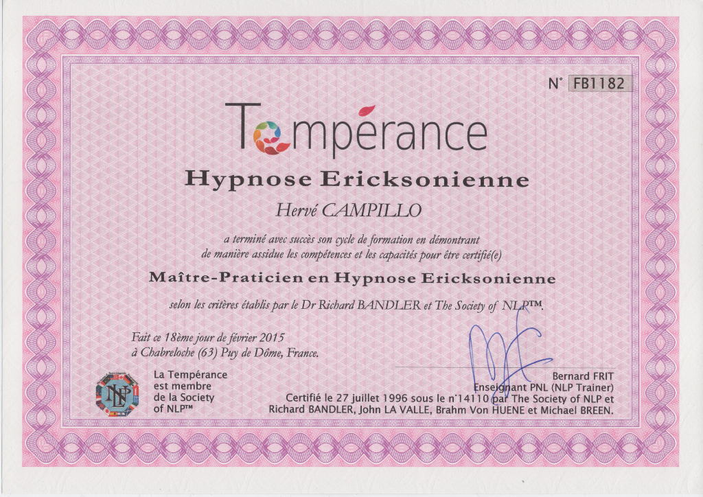 photo diplome Hervé Campillo