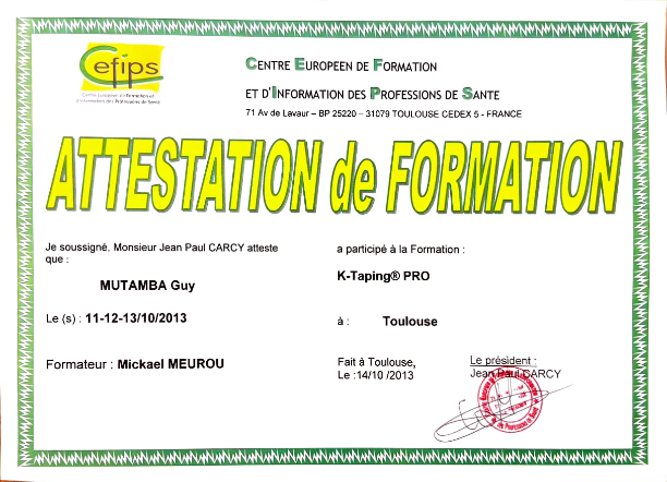 photo diplome Guy MUTAMBA