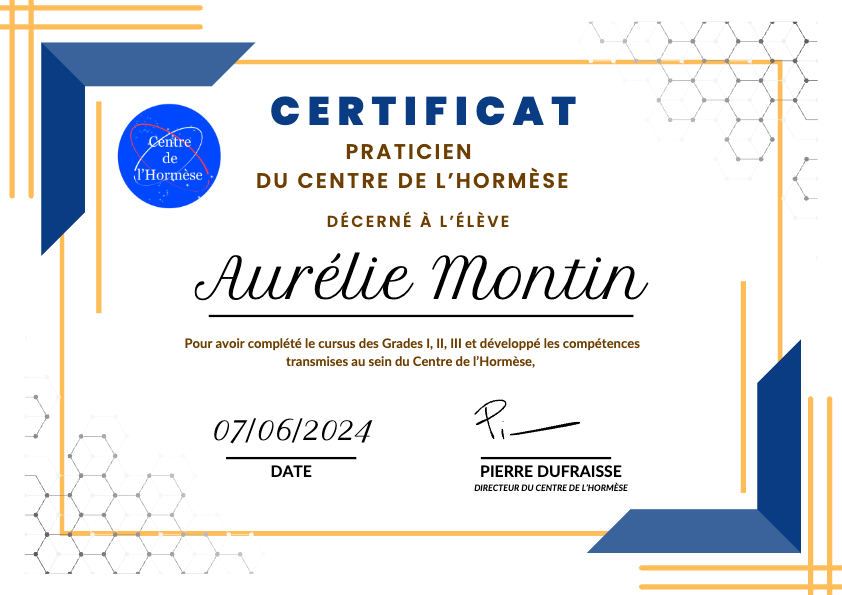 photo diplome Aurélie MONTIN