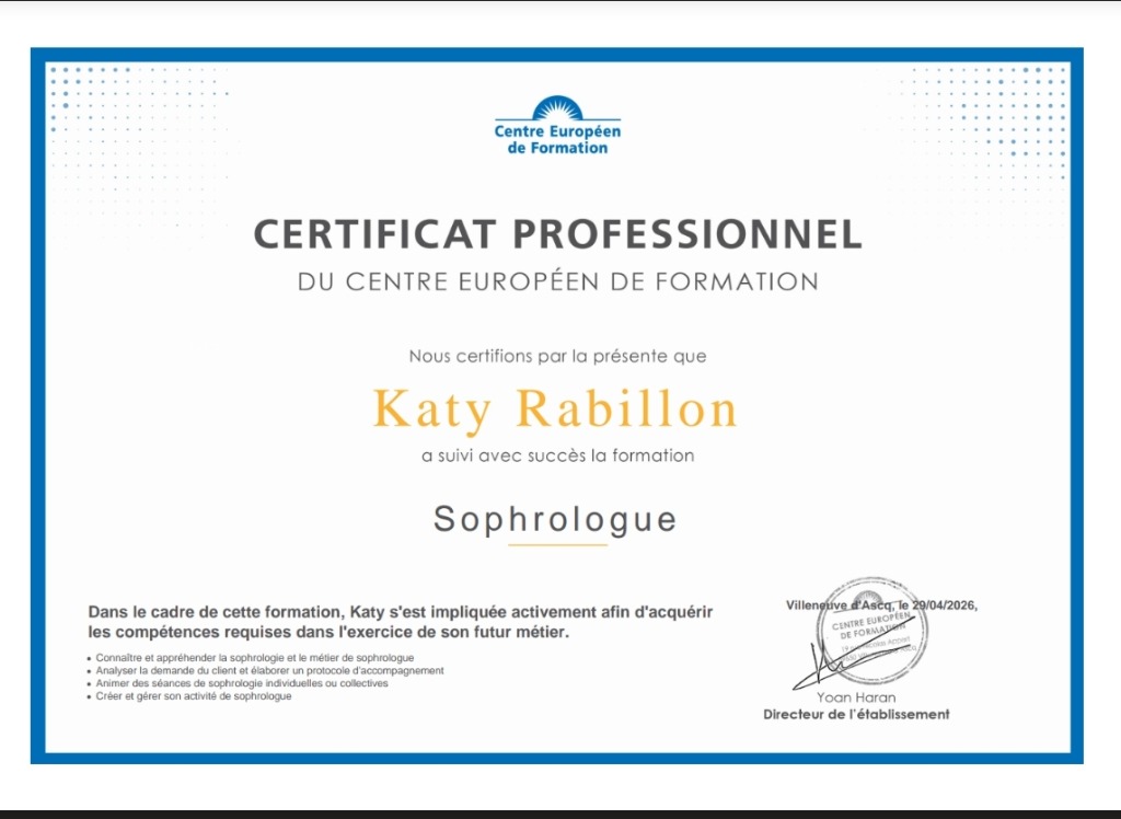 photo diplome Katy Rabillon