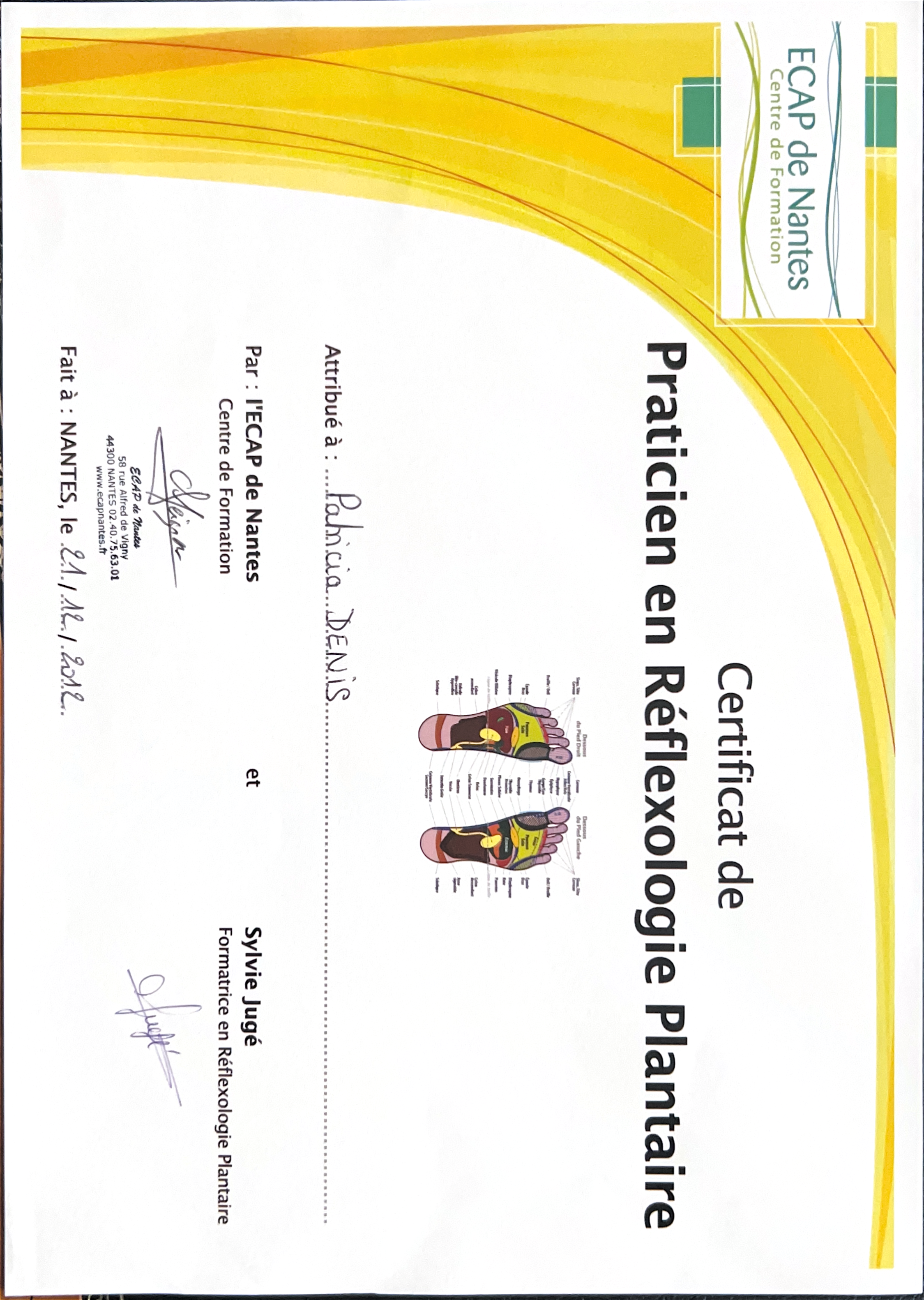 photo diplome Patricia Denis