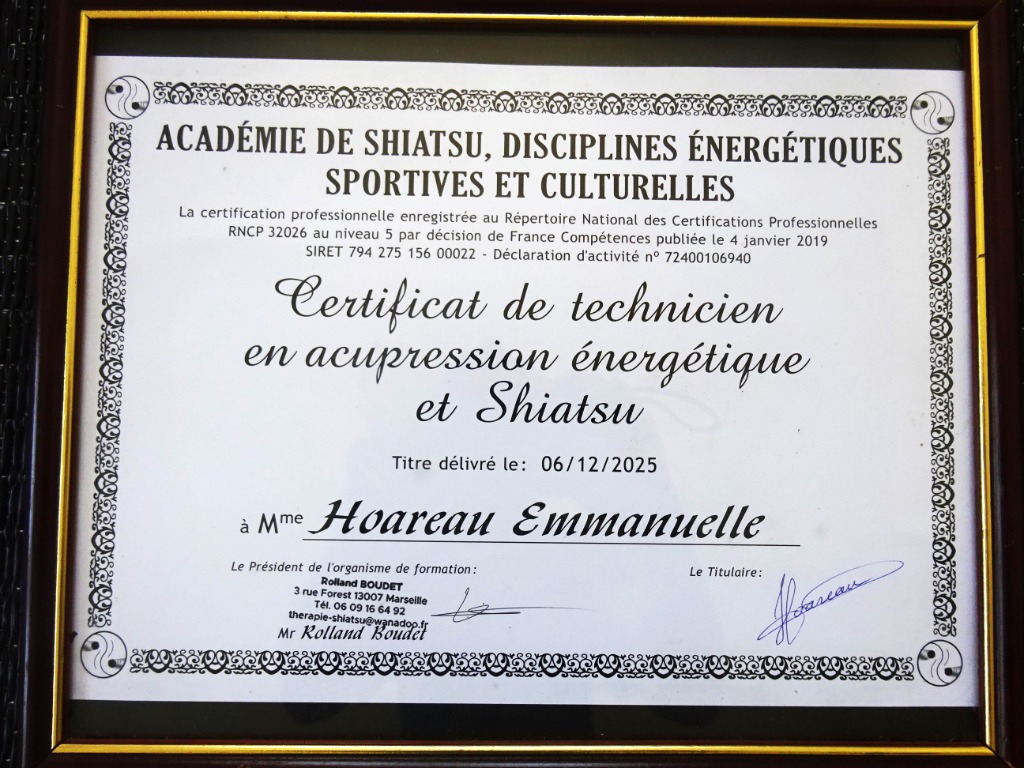photo diplome Emmanuelle Hoareau