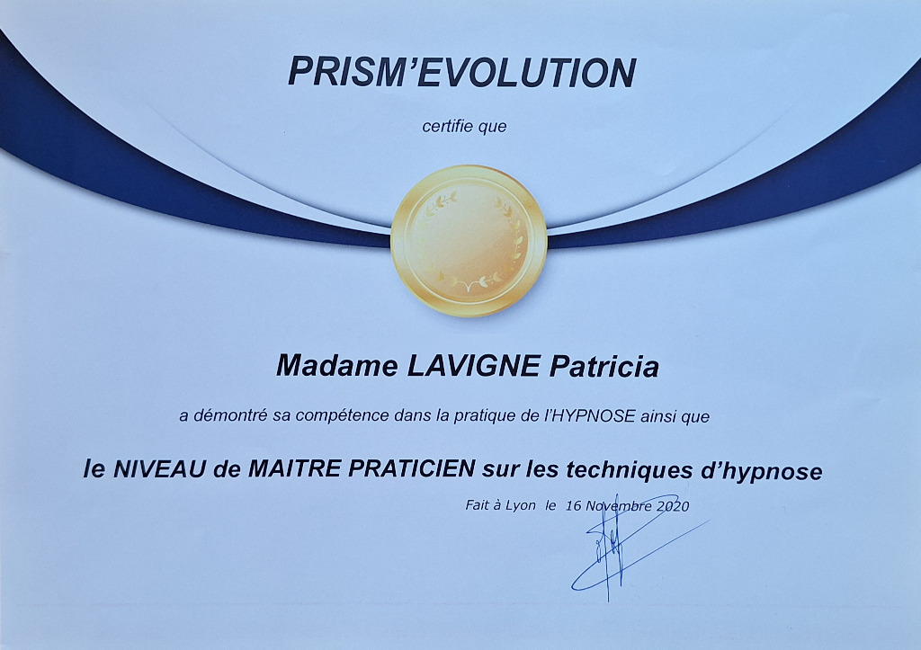 photo diplome Patricia Lavigne