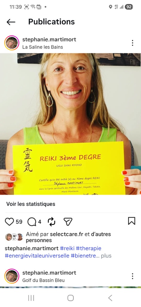 photo diplome ASET THERAPIE STEPHANIE 