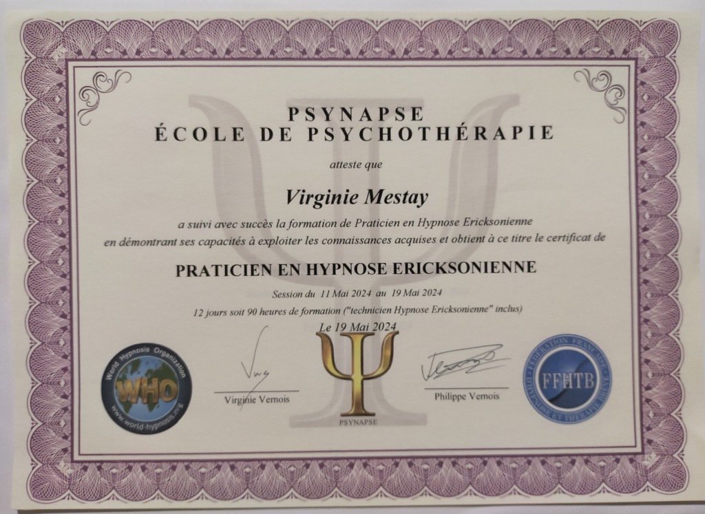 photo diplome Virginie MESTAY 