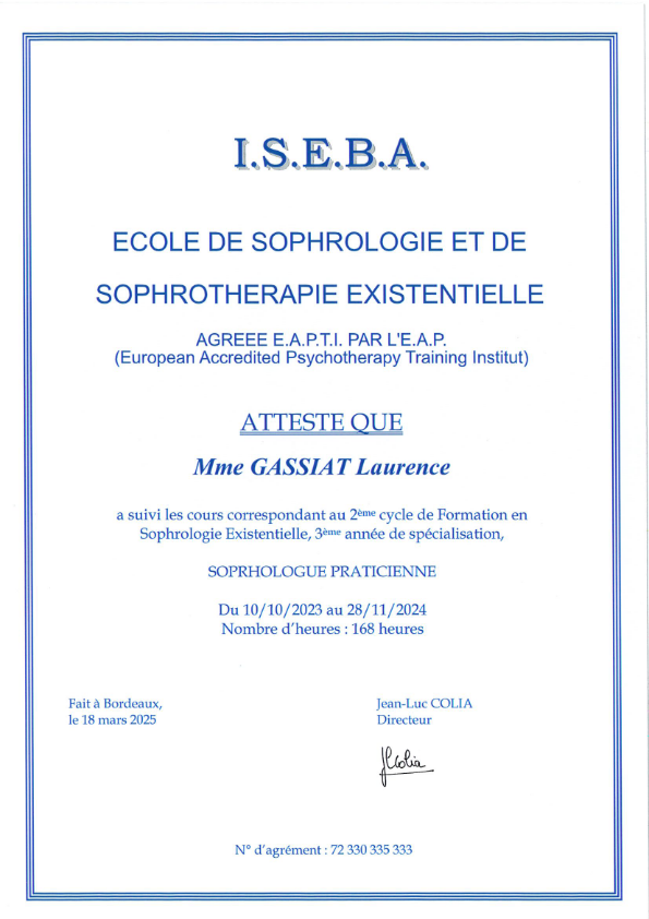 photo diplome Atelier des pieds à la tête 