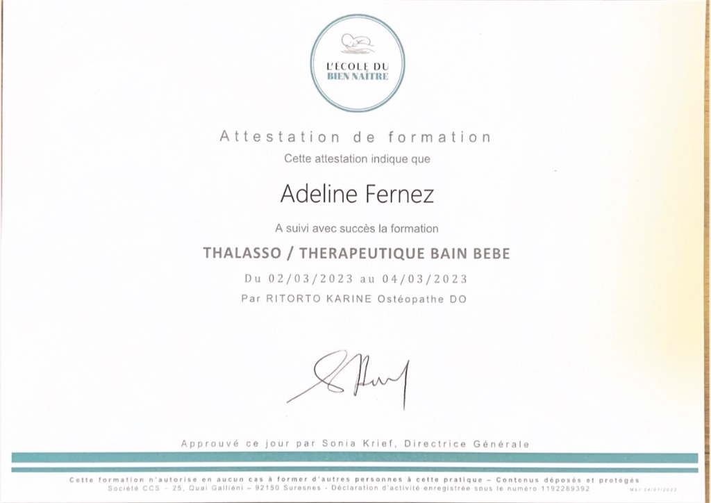 photo diplome Adeline Fernez