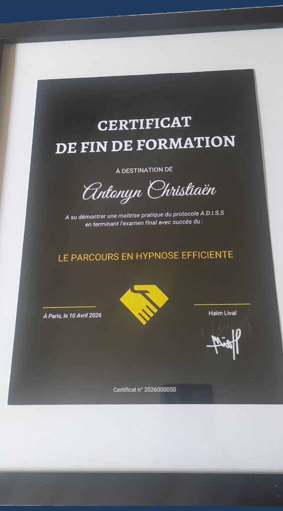 photo diplome Antonyn Christiaën