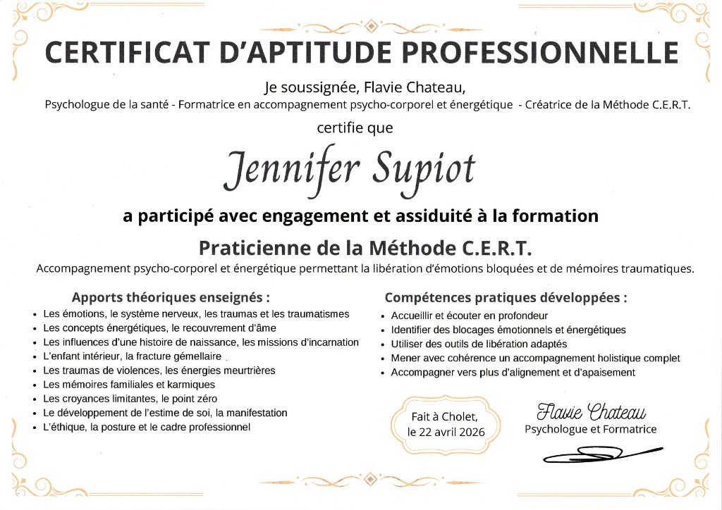 photo diplome Jennifer Supiot