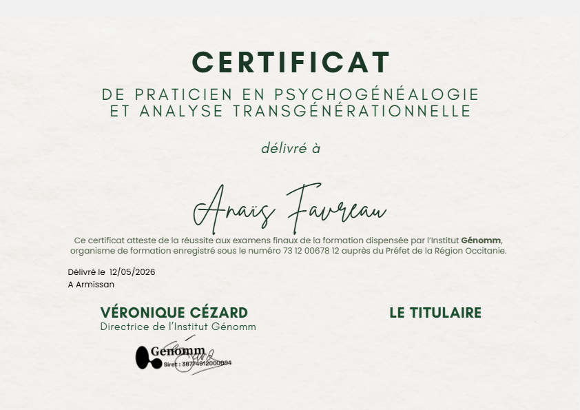 photo diplome Anaïs Favreau