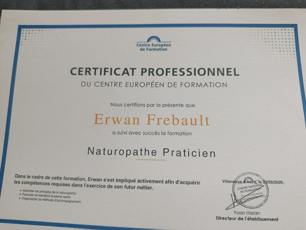 photo diplome Frébault Erwan