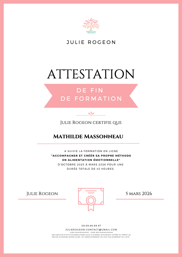 photo diplome Mathilde MASSONNEAU