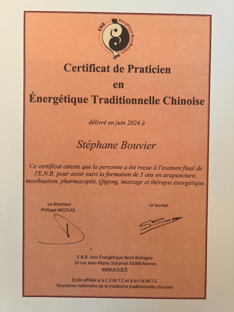 photo diplome Stéphane Bouvier 