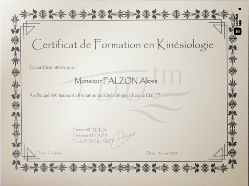 photo diplome Alexis Falzon