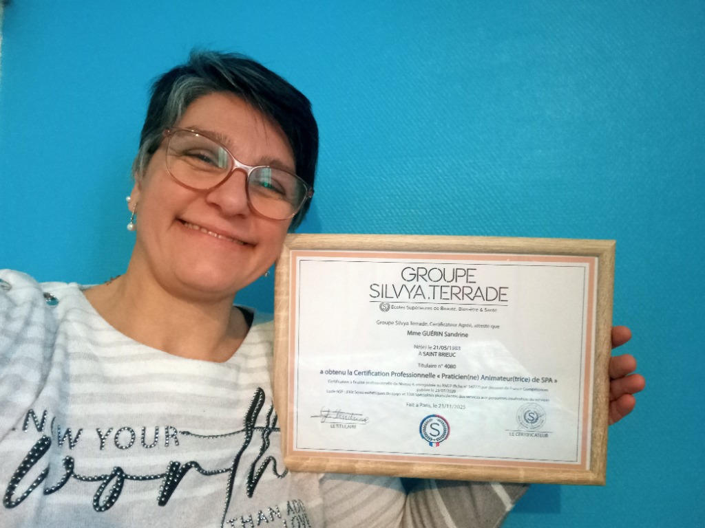 photo diplome Voyageuse Bien-Être - Massage Bien-Être à domicile