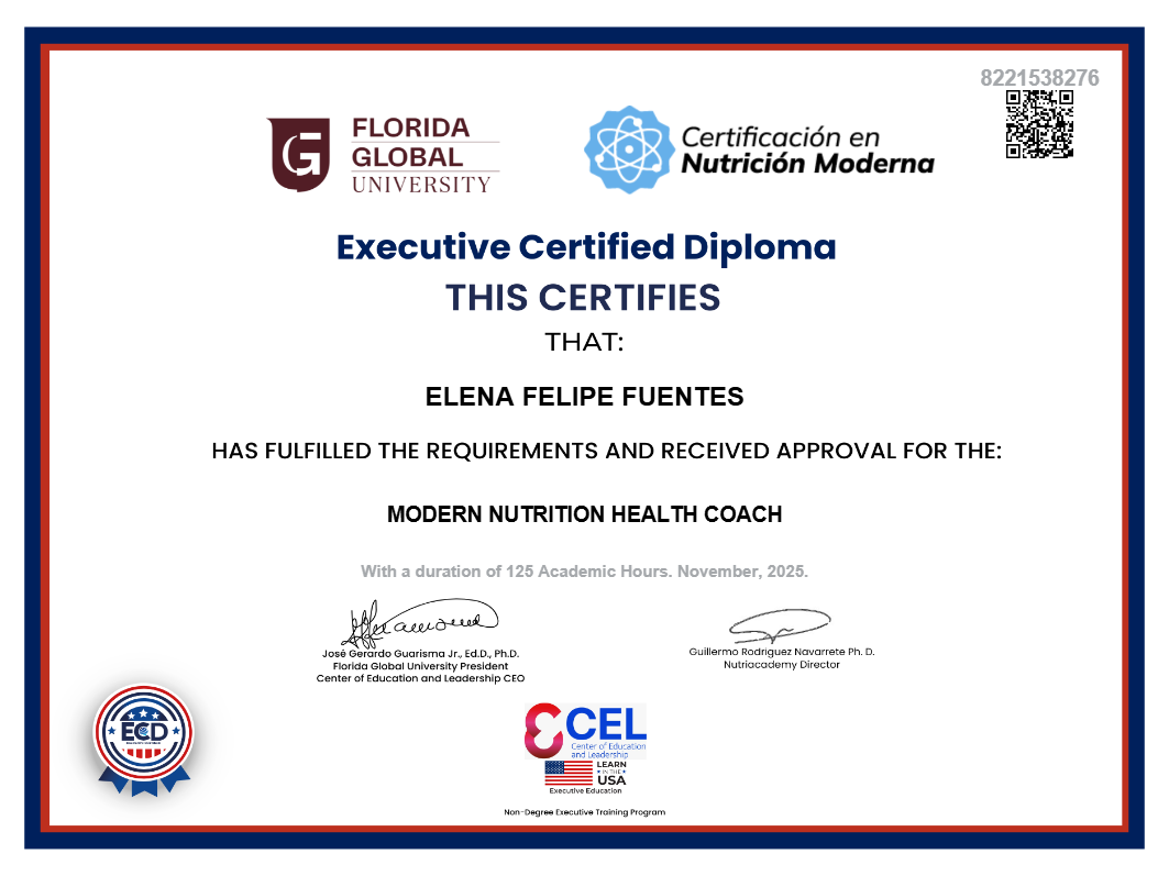 photo diplome Elena FELIPE