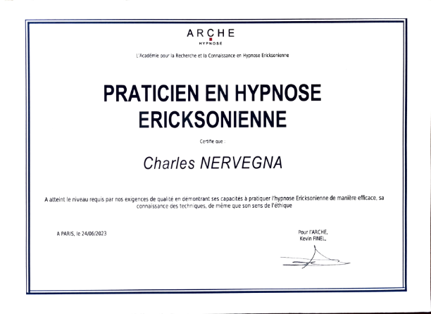 photo diplome Charles Nervegna