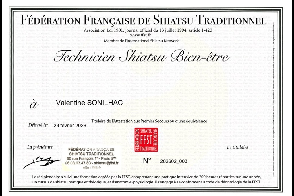 photo diplome Valentine SONILHAC 
