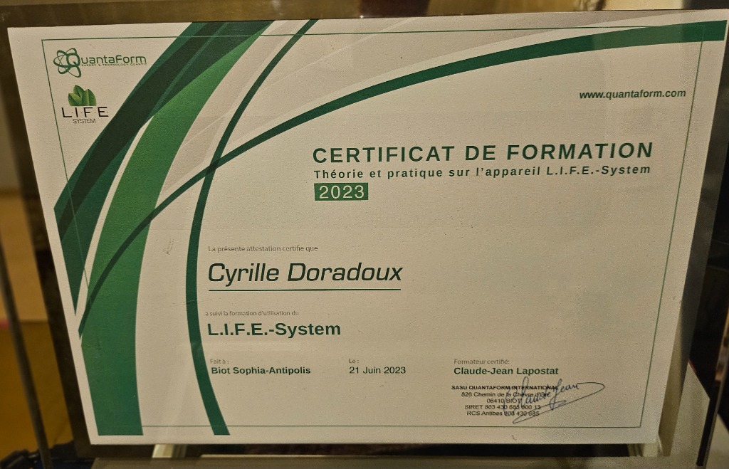 photo diplome Doradoux cyrille