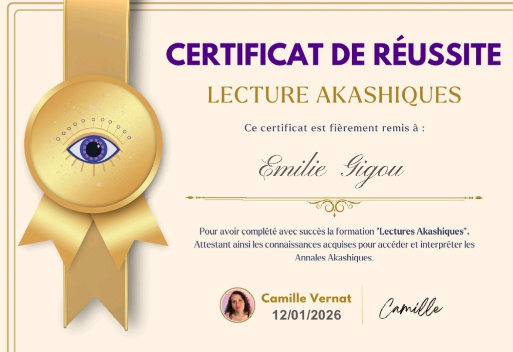 photo diplome EMILIE Gigou