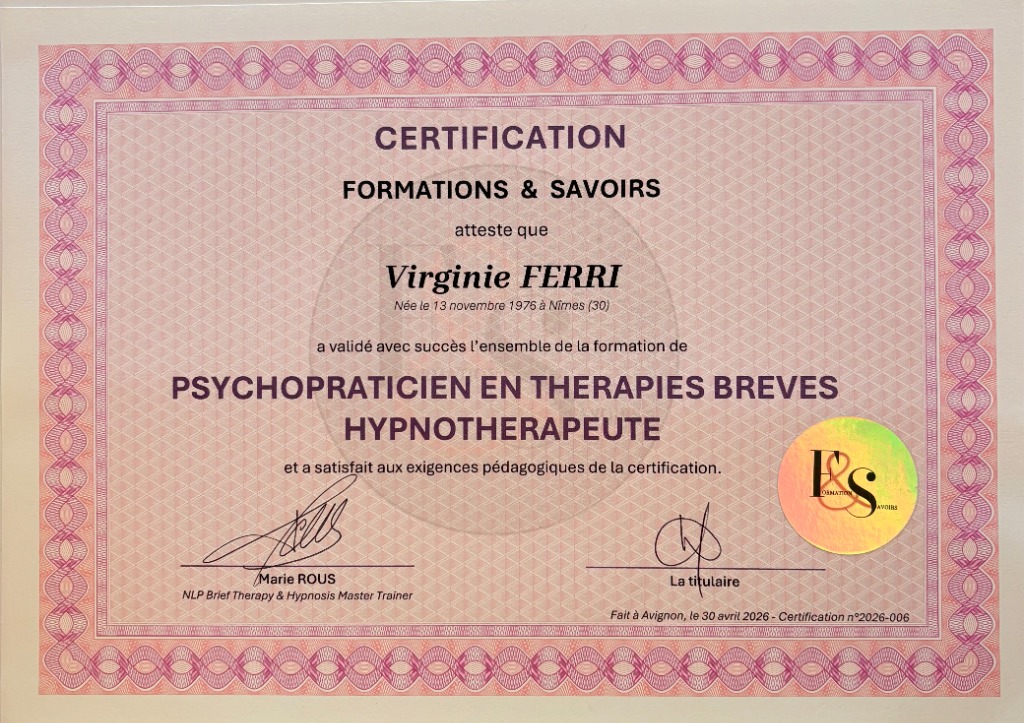 photo diplome VIRGINIE FERRI