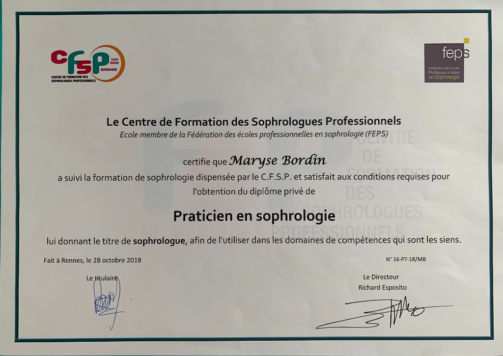 photo diplome Maryse Neveu
