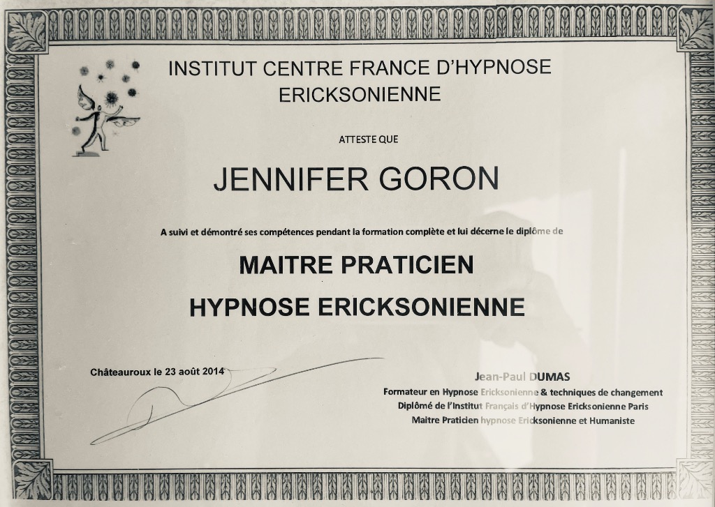 photo diplome Jennifer Goron
