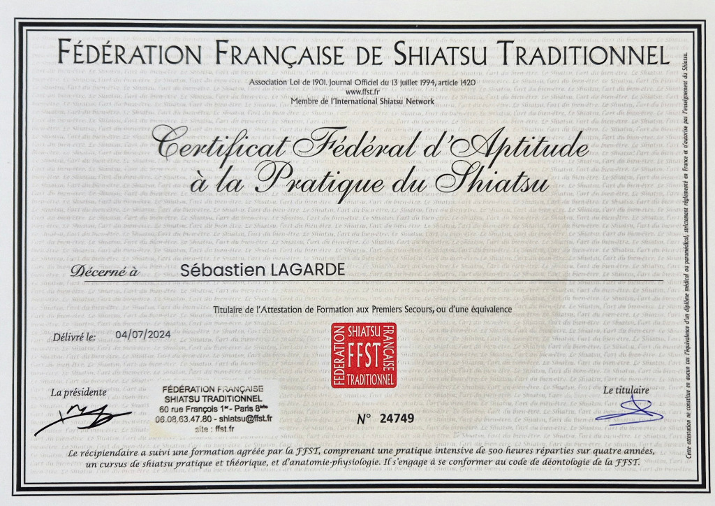 photo diplome Sébastien Lagarde