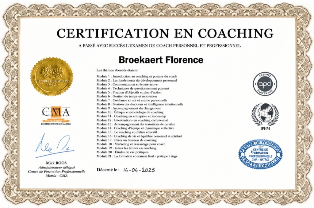 photo diplome Florence Broekaert