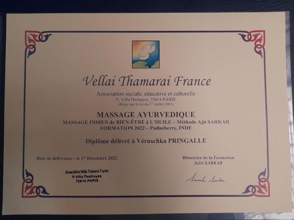 photo diplome Veruschka Pringalle