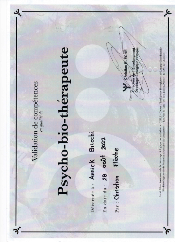 photo diplome Annick BRICCHI