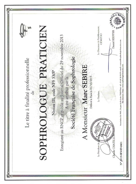 photo diplome SEBIRE Marc