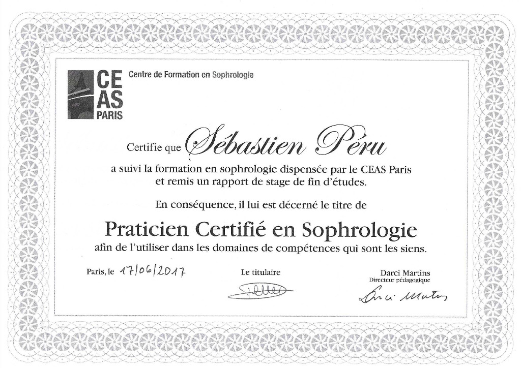 photo diplome PERU Sébastien