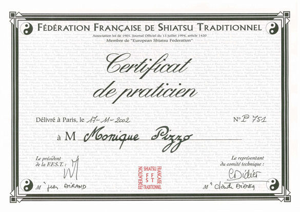 photo diplome PIZZO Monique
