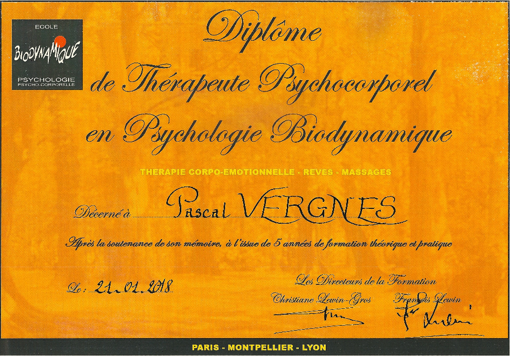 photo diplome Pascal VERGNES