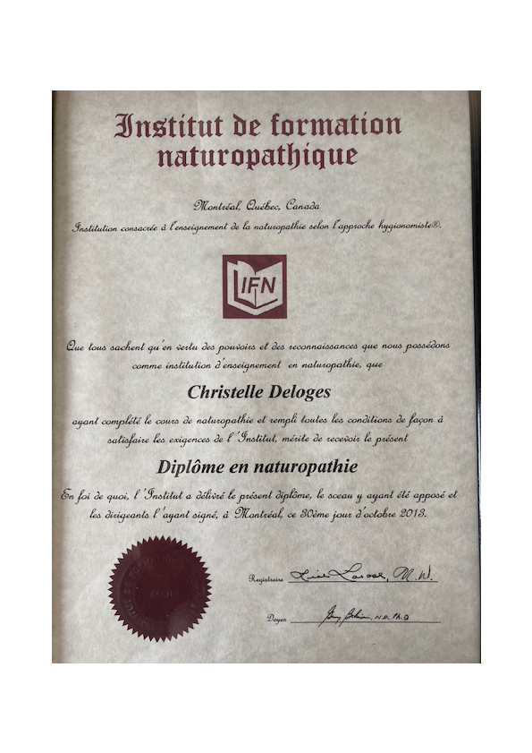 photo diplome Christelle Deloges