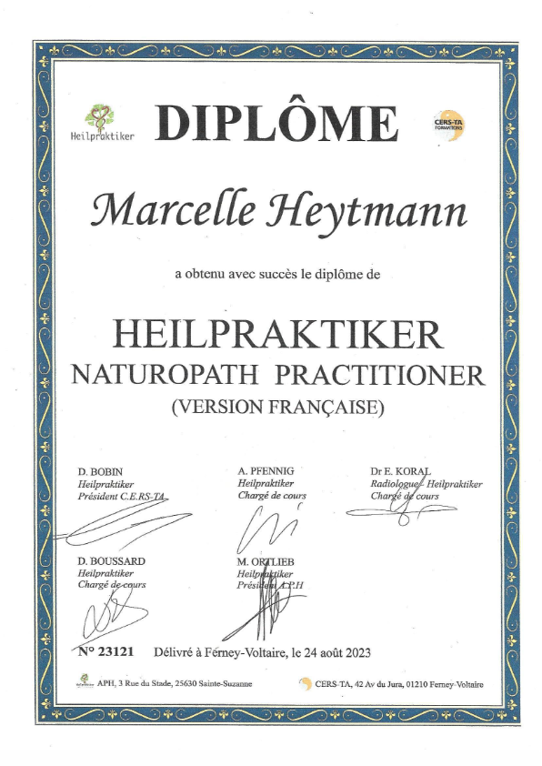 photo diplome Marcelle HEYTMANN