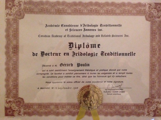 photo diplome POULIN GERARD