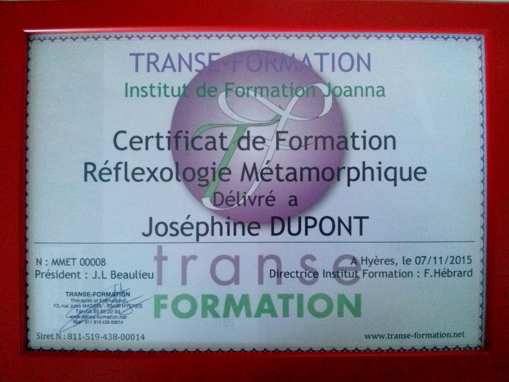 photo diplome Joséphine Dupont