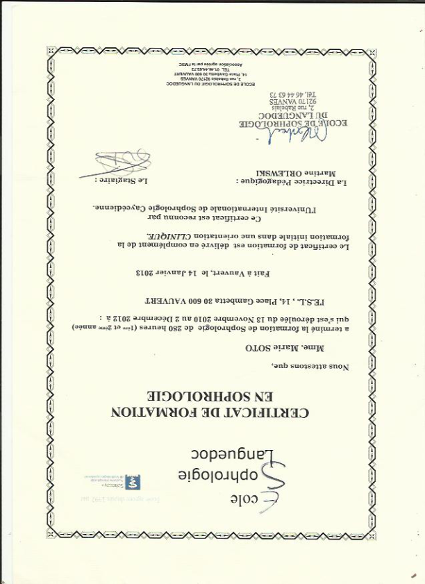 photo diplome Marie Soto