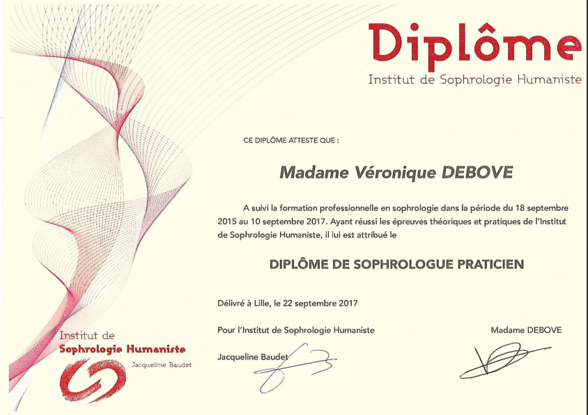 photo diplome Véronique Debove