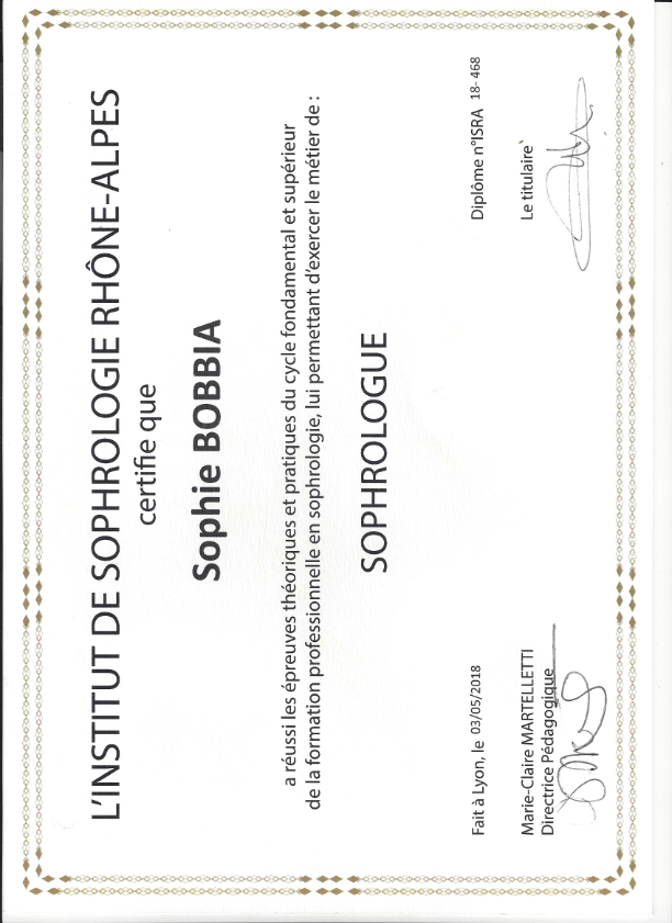 photo diplome Sophie KEPPER