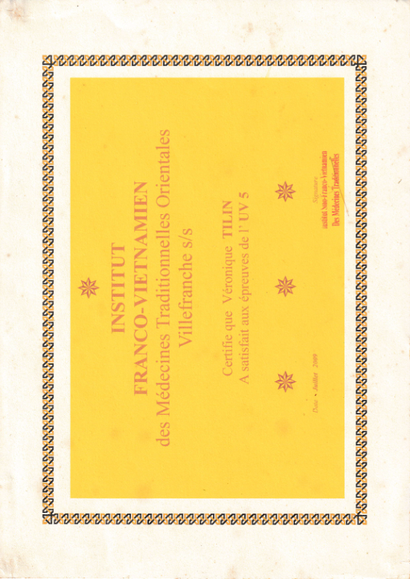 photo diplome Véronique Tilin