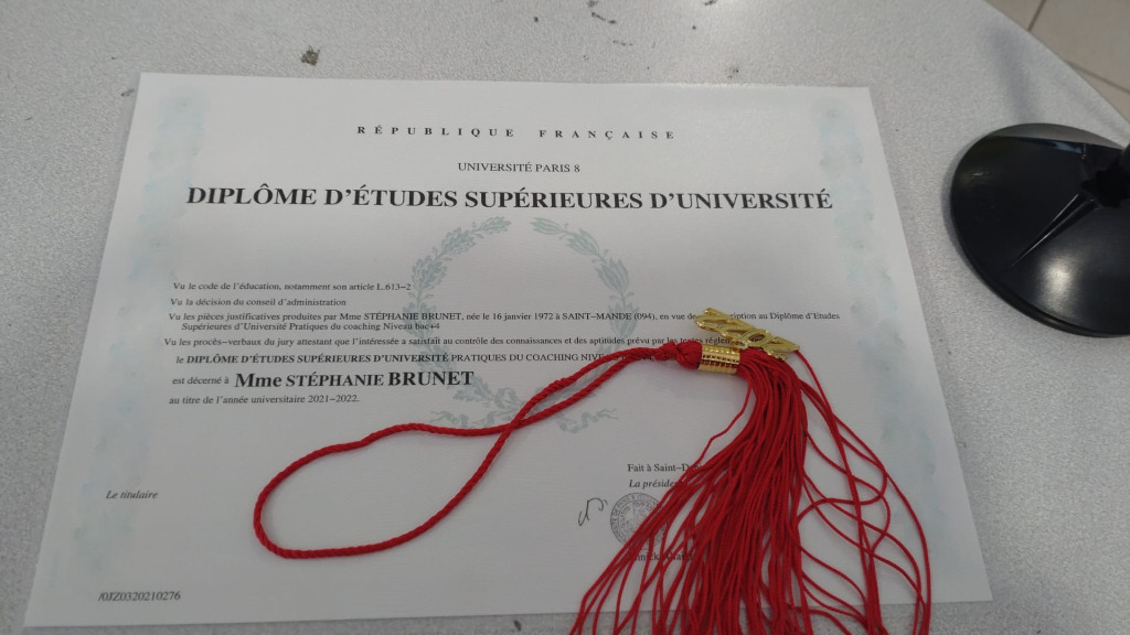 photo diplome Stéphanie Brunet