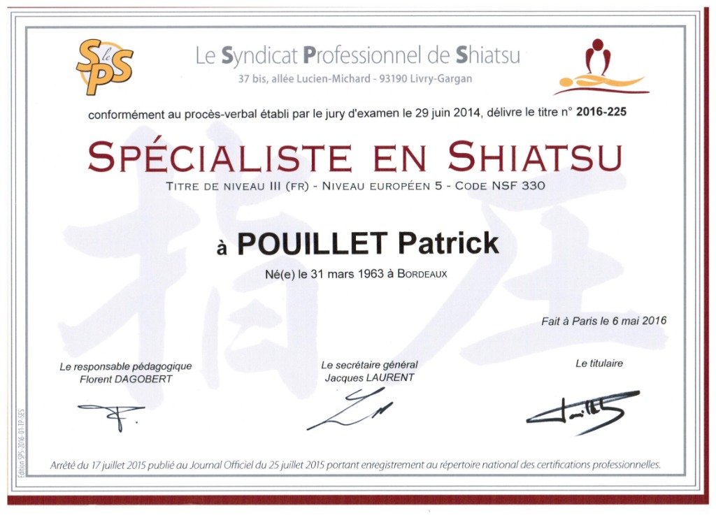 photo diplome Patrick Pouillet