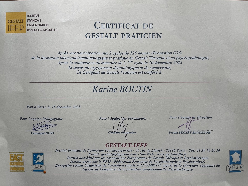 photo diplome Karine BOUTIN