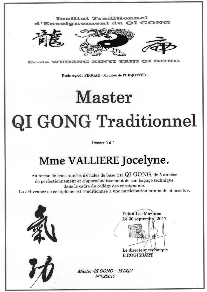 photo diplome Jocelyne Vallière