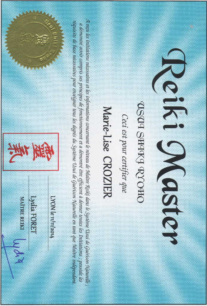 photo diplome Crozier Marie Lise