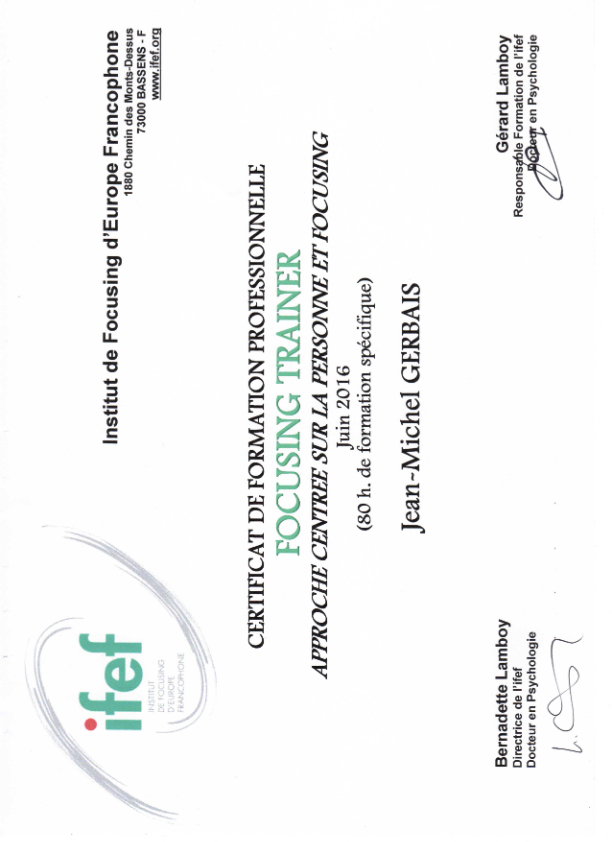 photo diplome Jean-Michel Gerbais