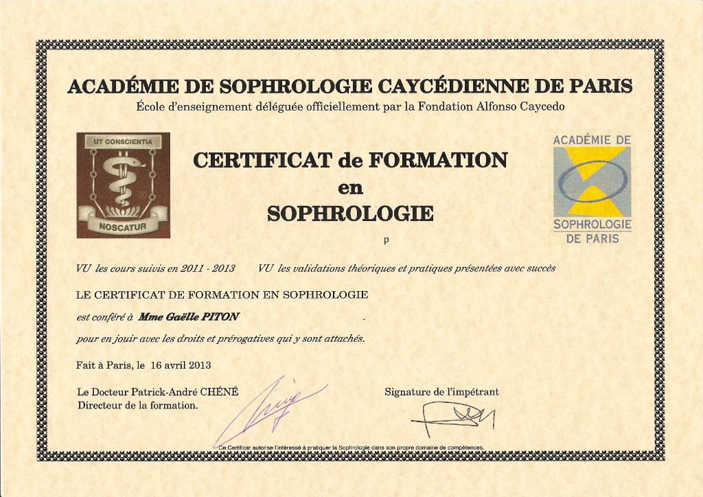 photo diplome Gaëlle Piton